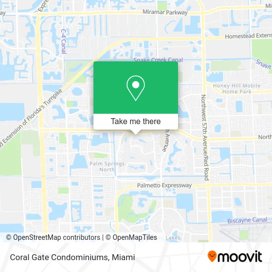 Coral Gate Condominiums map