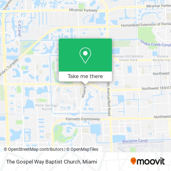 Mapa de The Gospel Way Baptist Church