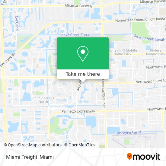 Miami Freight map