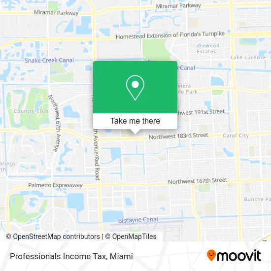 Professionals Income Tax map