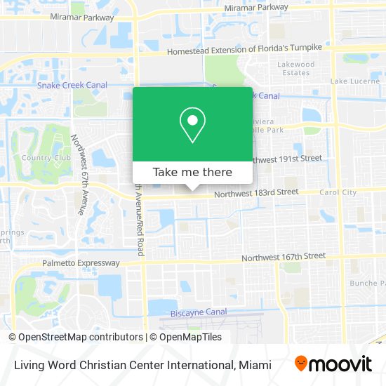 Mapa de Living Word Christian Center International