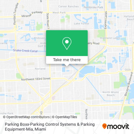 Mapa de Parking Boxx-Parking Control Systems & Parking Equipment-Mia