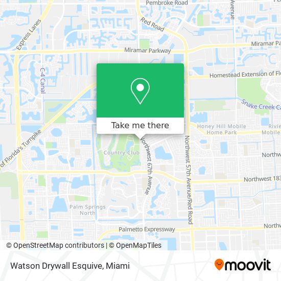 Watson Drywall Esquive map