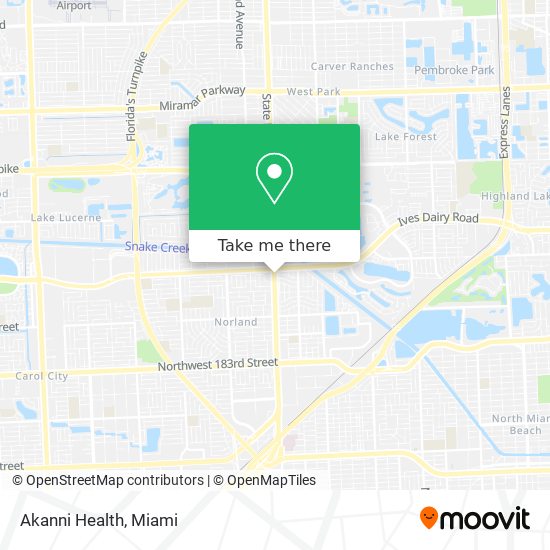 Akanni Health map