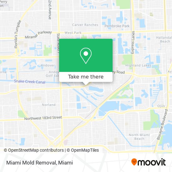 Mapa de Miami Mold Removal