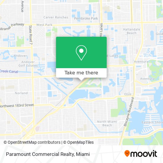 Paramount Commercial Realty map