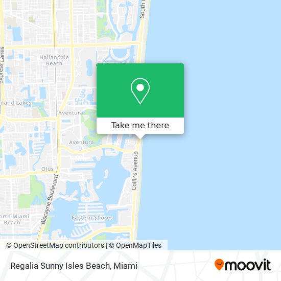 Regalia Sunny Isles Beach map