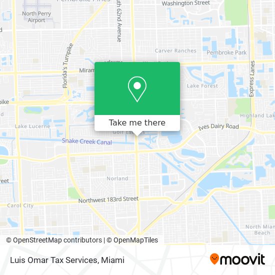 Luis Omar Tax Services map