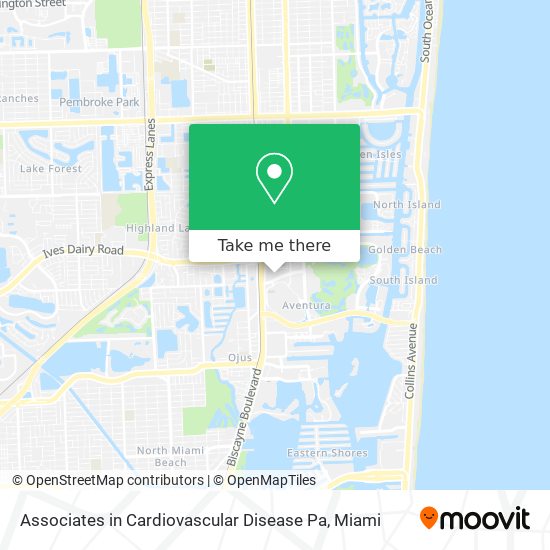 Mapa de Associates in Cardiovascular Disease Pa