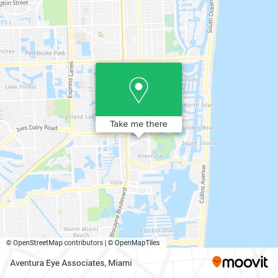 Mapa de Aventura Eye Associates