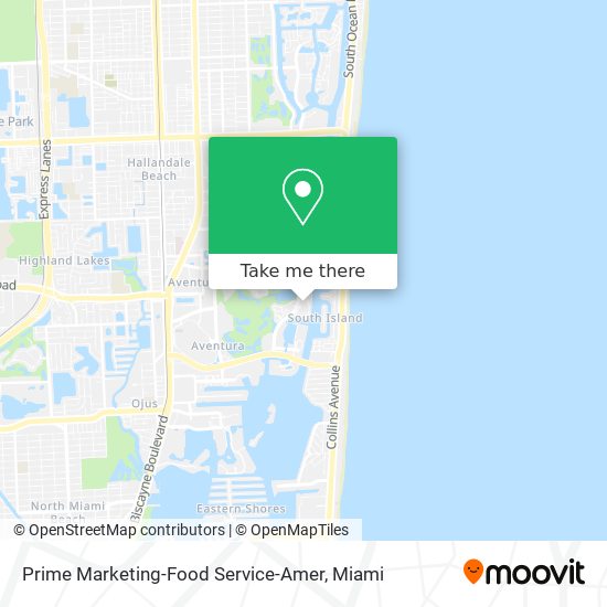 Mapa de Prime Marketing-Food Service-Amer