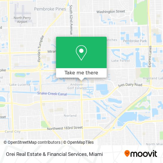 Orei Real Estate & Financial Services map