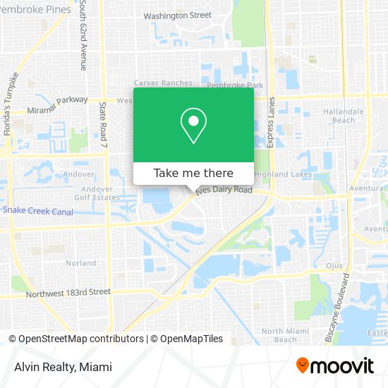 Alvin Realty map