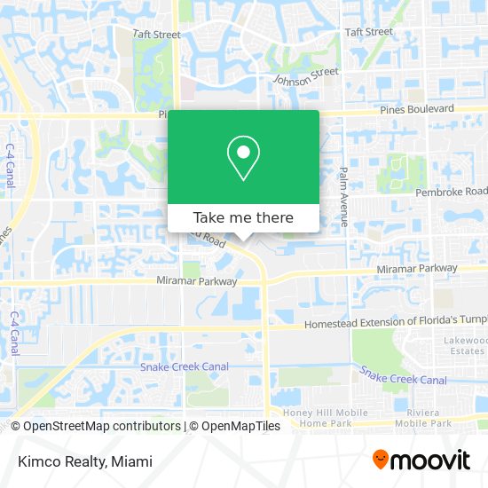 Kimco Realty map