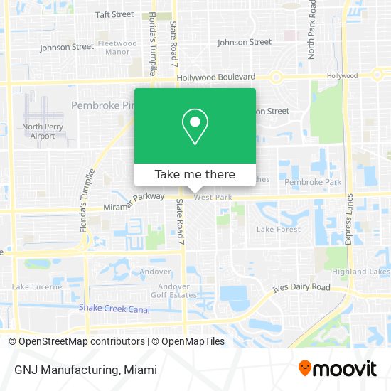 Mapa de GNJ Manufacturing