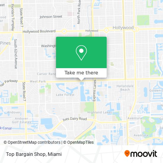 Top Bargain Shop map