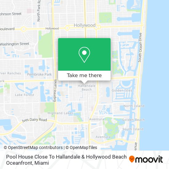 Pool House Close To Hallandale & Hollywood Beach Oceanfront map