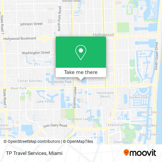 TP Travel Services map