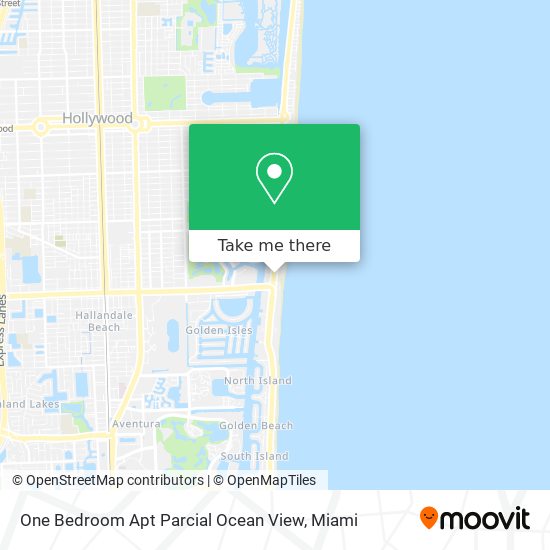 Mapa de One Bedroom Apt Parcial Ocean View