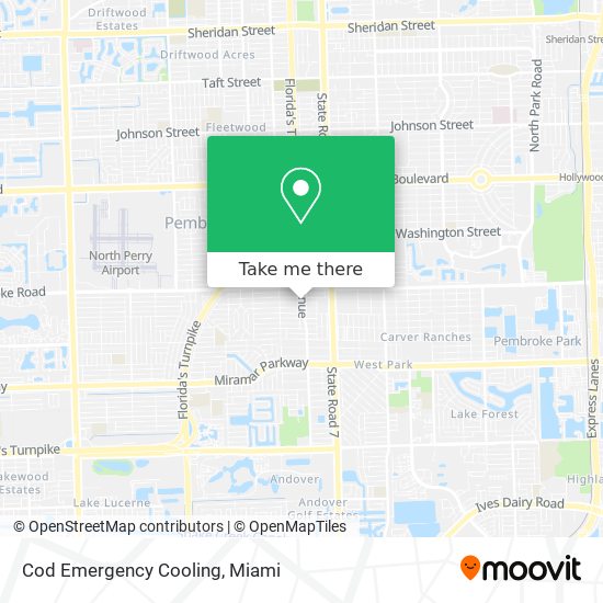 Cod Emergency Cooling map