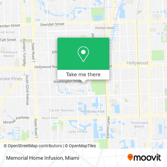Memorial Home Infusion map