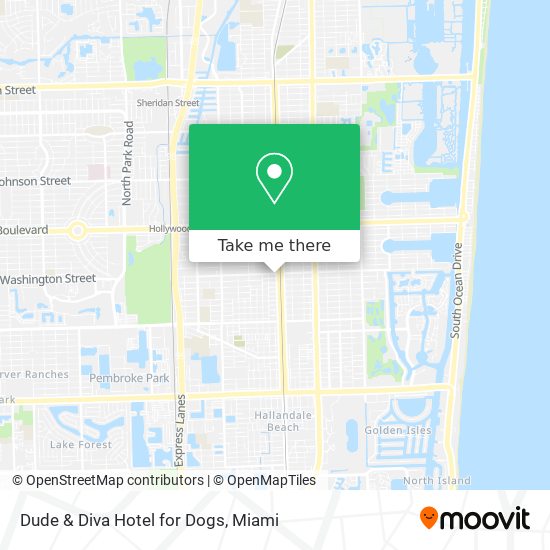 Dude & Diva Hotel for Dogs map