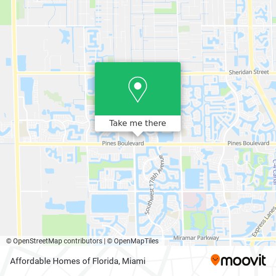 Affordable Homes of Florida map