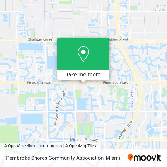 Mapa de Pembroke Shores Community Association