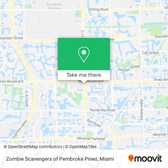 Zombie Scavengers of Pembroke Pines map