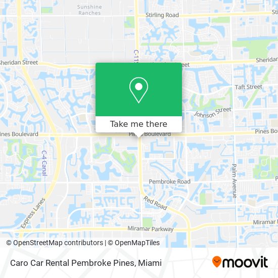 Caro Car Rental Pembroke Pines map