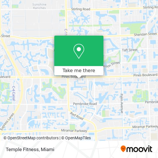 Temple Fitness map