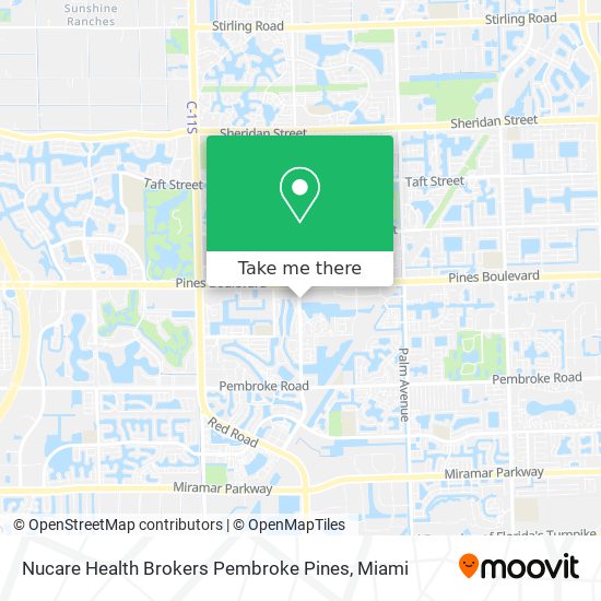 Mapa de Nucare Health Brokers Pembroke Pines