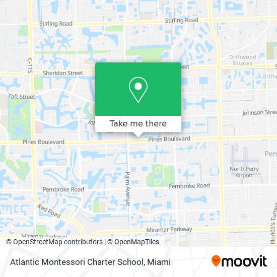 Mapa de Atlantic Montessori Charter School
