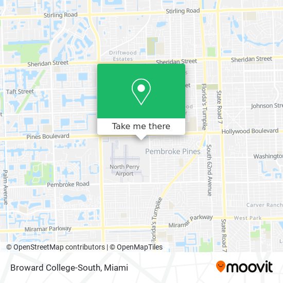 Mapa de Broward College-South