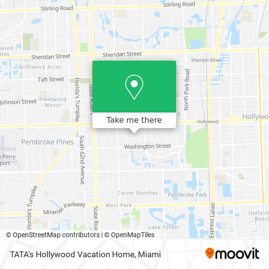 TATA's Hollywood Vacation Home map