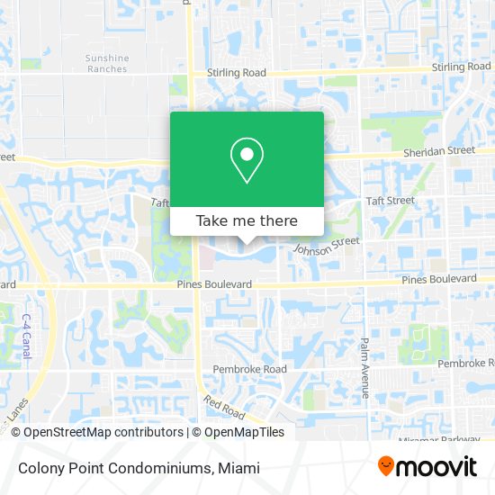 Colony Point Condominiums map