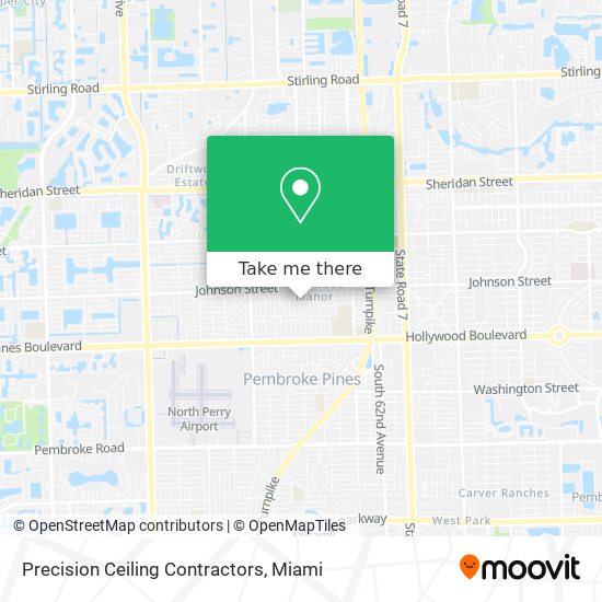 Precision Ceiling Contractors map