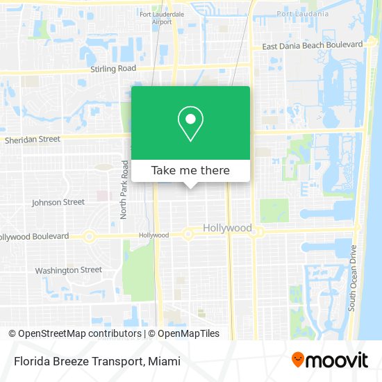 Mapa de Florida Breeze Transport