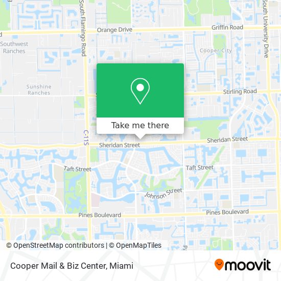 Mapa de Cooper Mail & Biz Center