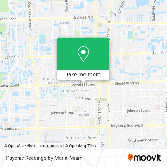 Psychic Readings by Maria map
