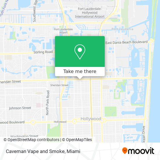 Caveman Vape and Smoke map