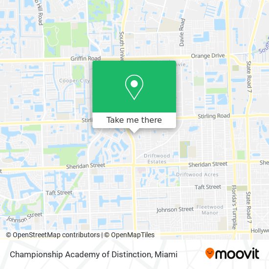 Mapa de Championship Academy of Distinction