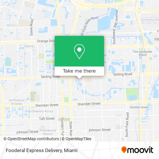 Fooderal Express Delivery map