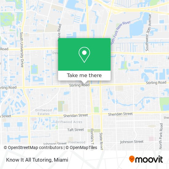 Know It All Tutoring map