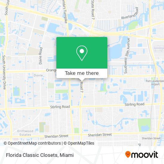 Mapa de Florida Classic Closets