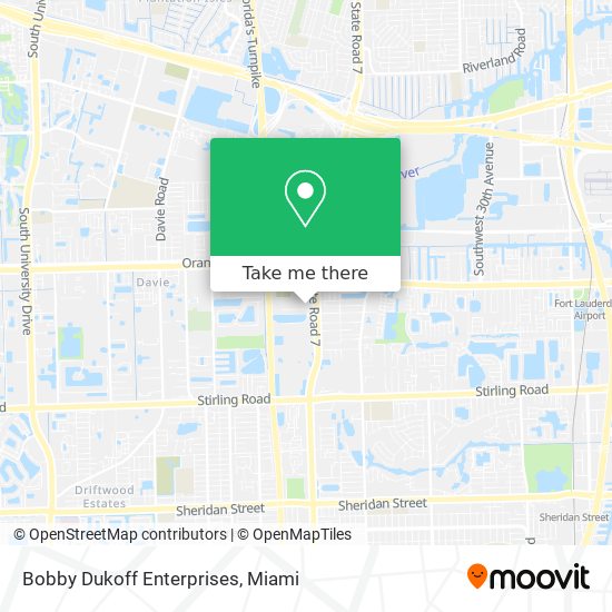 Bobby Dukoff Enterprises map