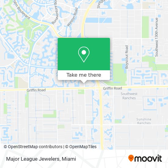 Major League Jewelers map