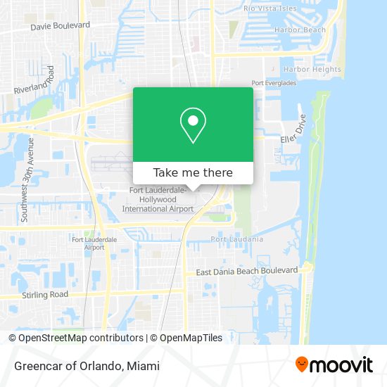 Greencar of Orlando map