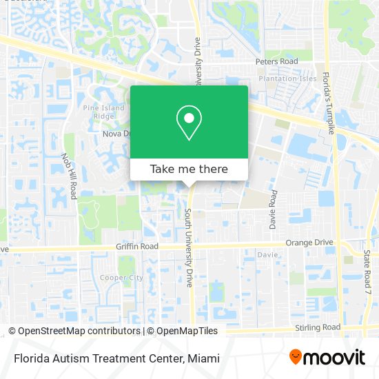 Florida Autism Treatment Center map