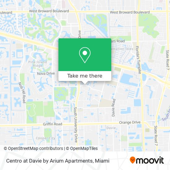 Mapa de Centro at Davie by Arium Apartments